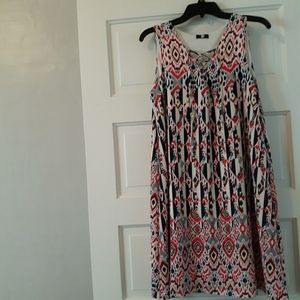 NWOT Sleeveless Summer Shift Dress